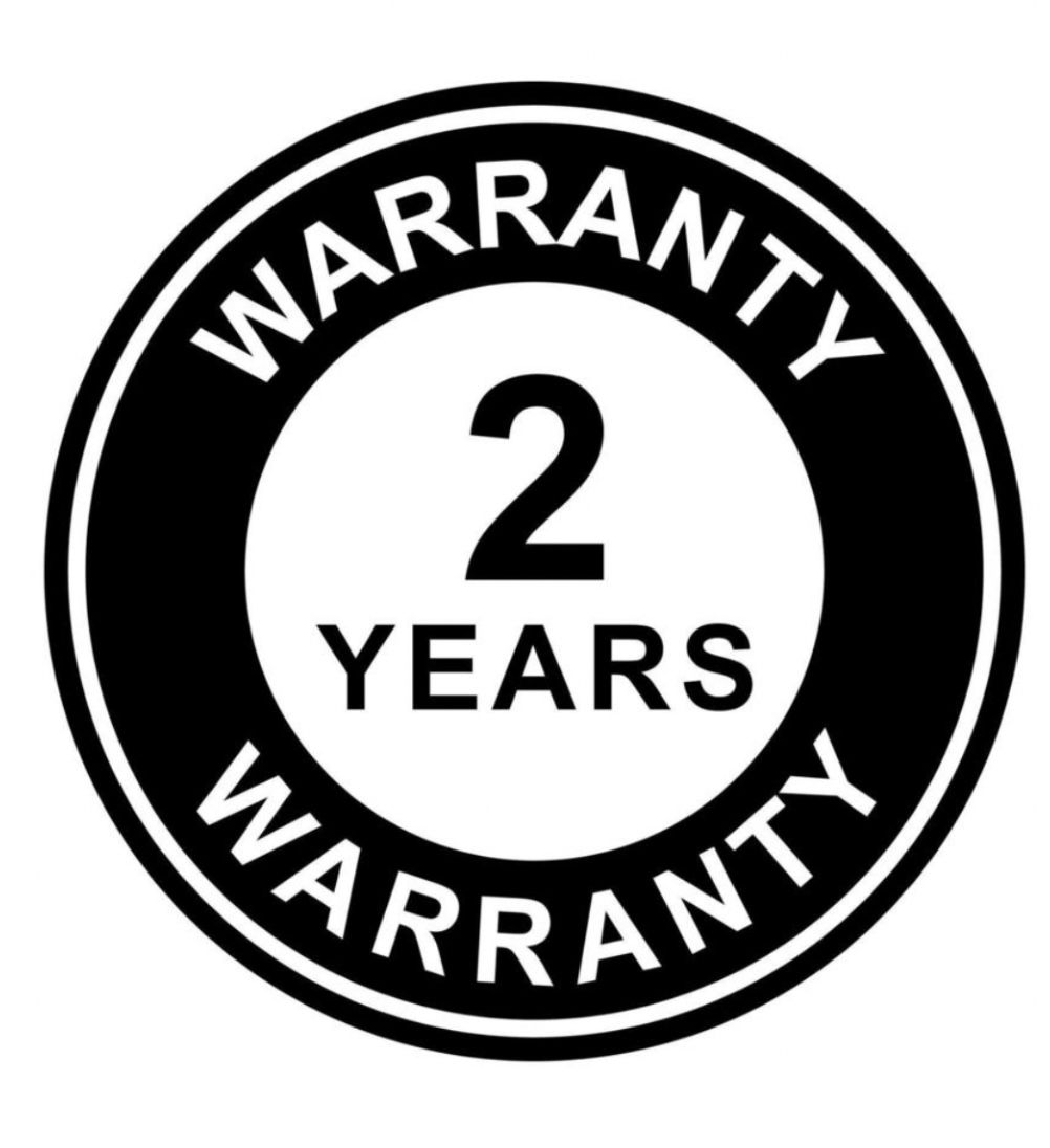 2 Years Warranty